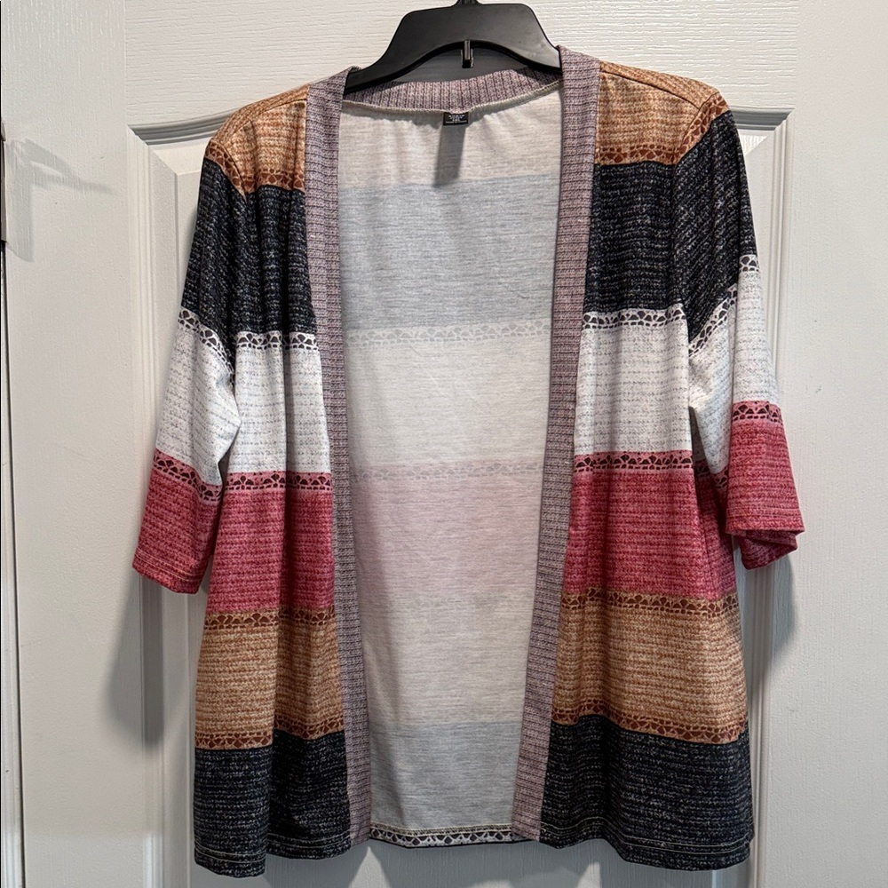 SHEIN Multicolor Striped Cardigan